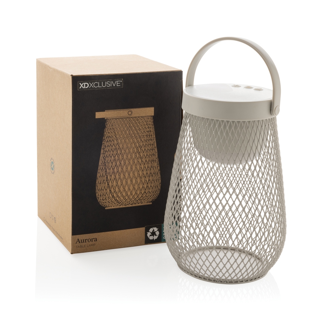 Lámpara de mesa Aurora recargable USB plástico reciclado RCS - Oficina - Mochilas corporativas personalizadas - imagen 10