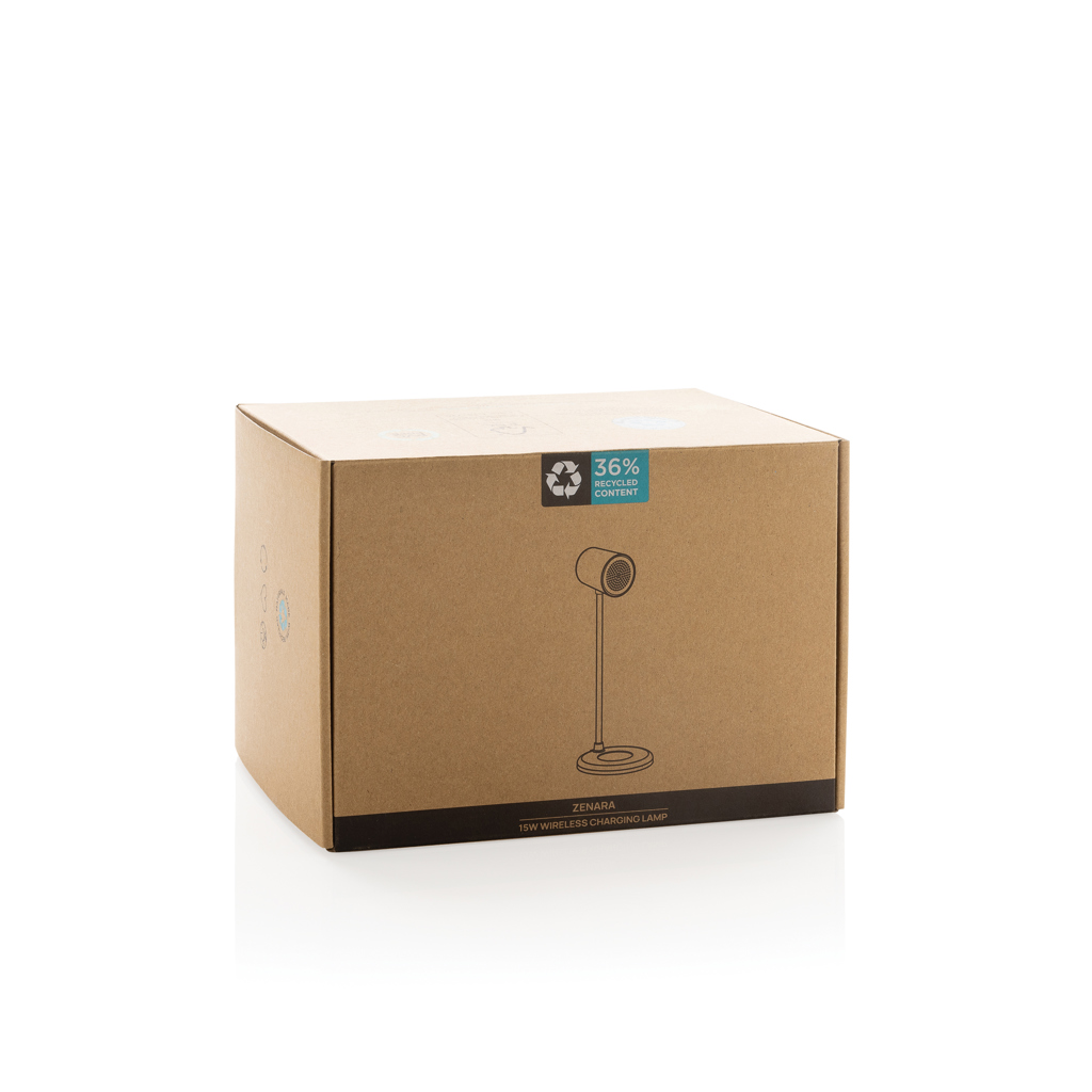 Lámpara escritorio inalámbrica Zenara 15W reciclado RCS - Oficina - Mochilas corporativas personalizadas - imagen 13