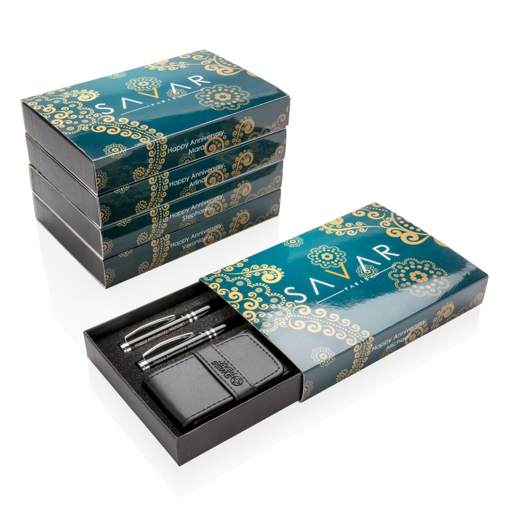 Set bolígrafos ejecutivo Swiss Peak - Oficina - Mochilas corporativas personalizadas - imagen 7