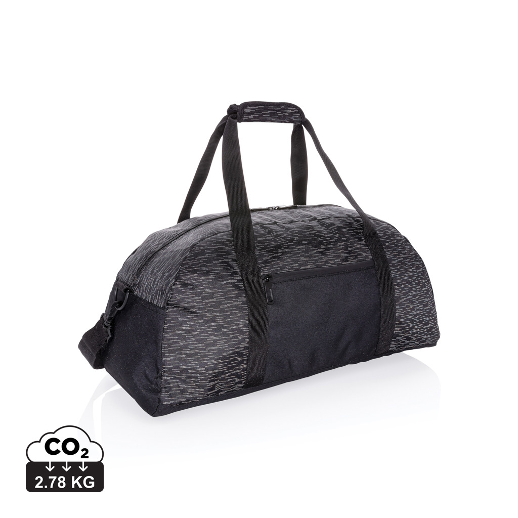 Bolsa de fin de semana reflectante RPET con trazador AWARE ™ - Mochilas Corporativas Personalizadas. Puntokat