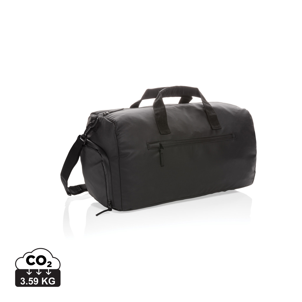 Bolsa Fashion de fin de semana negra sin PVC - Mochilas Corporativas Personalizadas. Puntokat