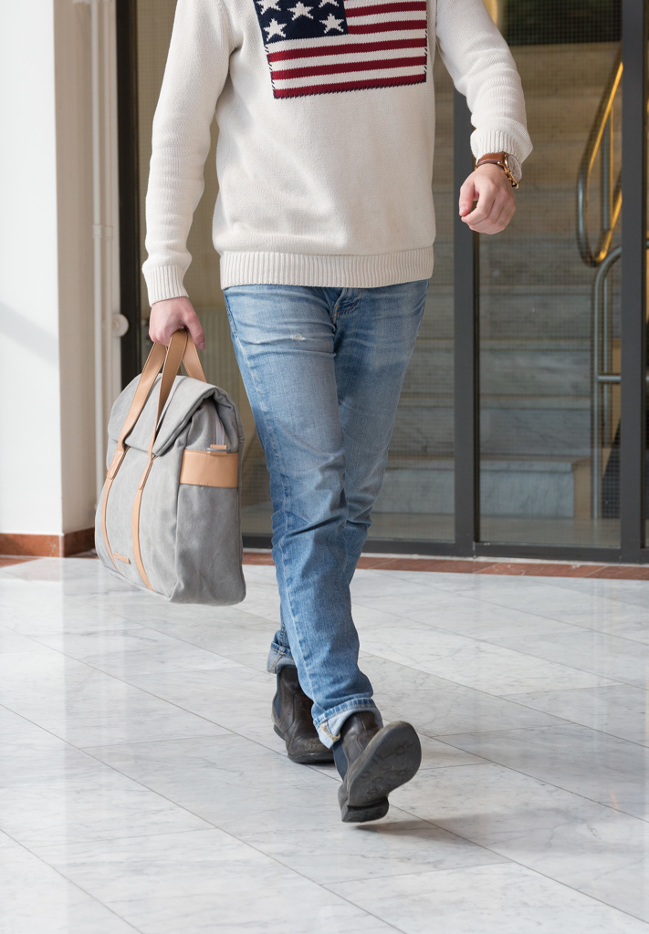 Bolsa para portátil de lona sin PVC - Bolsos de trabajo personalizados - Mochilas corporativas personalizadas - imagen 11