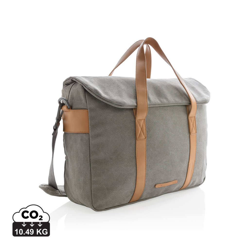 Bolsa para portátil de lona sin PVC - Mochilas Corporativas Personalizadas. Puntokat
