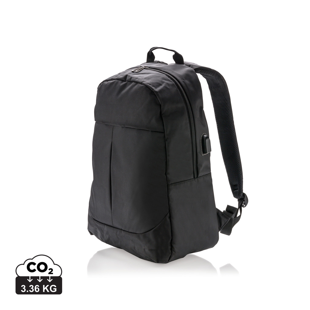 Mochila para portátil con USB - Mochilas Corporativas Personalizadas. Puntokat