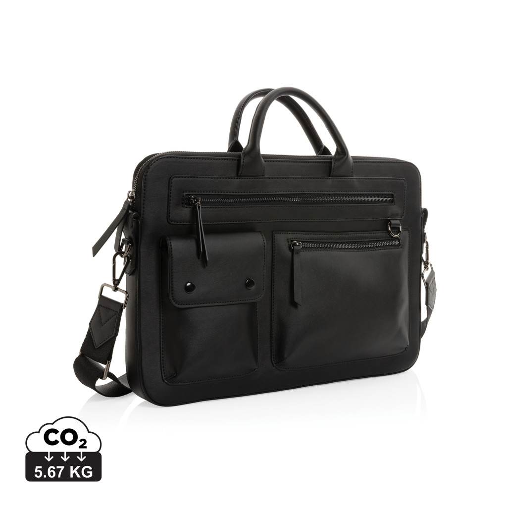 Maletín para portátil de 14" GRS PU reciclado Swiss Peak - Mochilas Corporativas Personalizadas. Puntokat