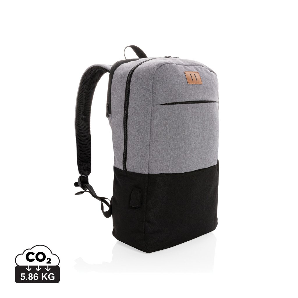 Mochila moderna ordenador 15,6¨ USB y RFID sin PVC - Mochilas personalizadas - Mochilas corporativas personalizadas