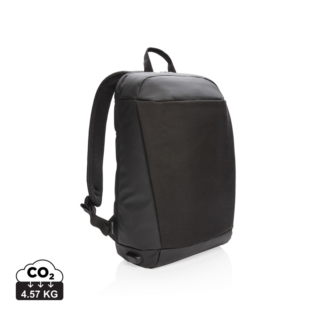 Mochila Madrid antirobo con RFID y USB sin PVC - Mochilas Corporativas Personalizadas. Puntokat