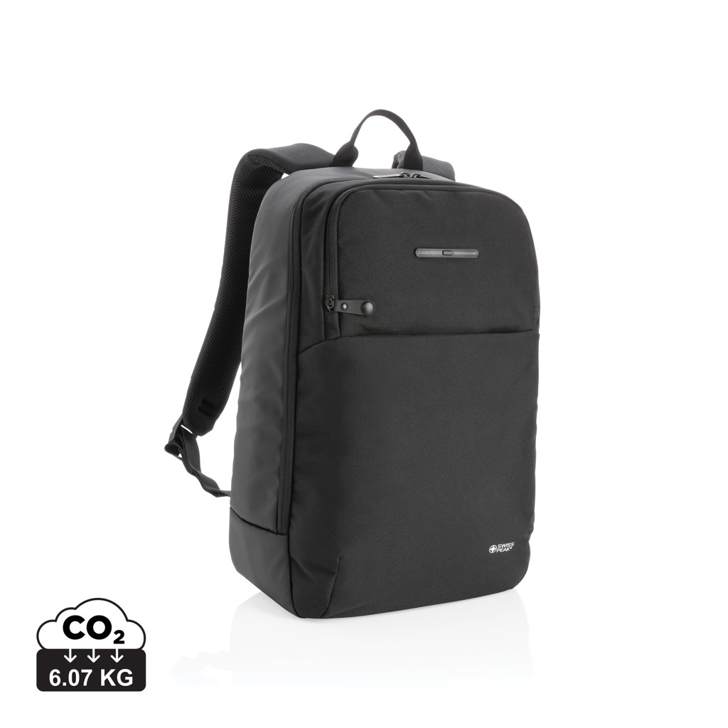 Mochila Swiss Peak con bolsillo esterilizador UV-C - Mochilas Corporativas Personalizadas. Puntokat