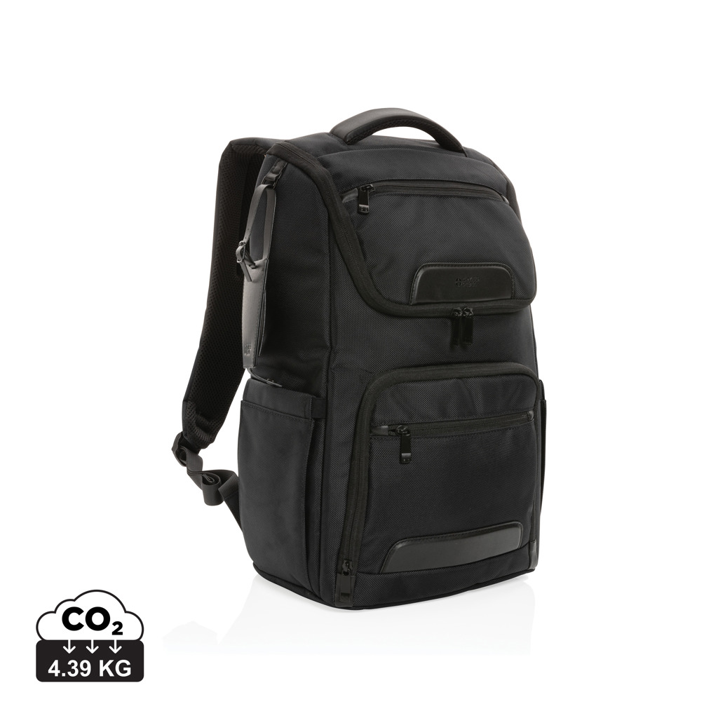 Mochila Voyager para portátil 15,6" Swiss Peak AWARE™ RPET - Mochilas Corporativas Personalizadas. Puntokat