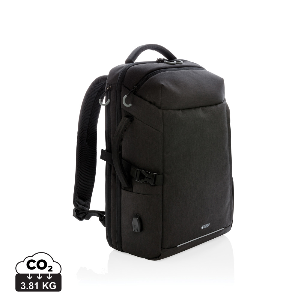 Mochila de viaje de fin de semana Swiss Peak AWARE™ XXL - Mochilas Corporativas Personalizadas. Puntokat