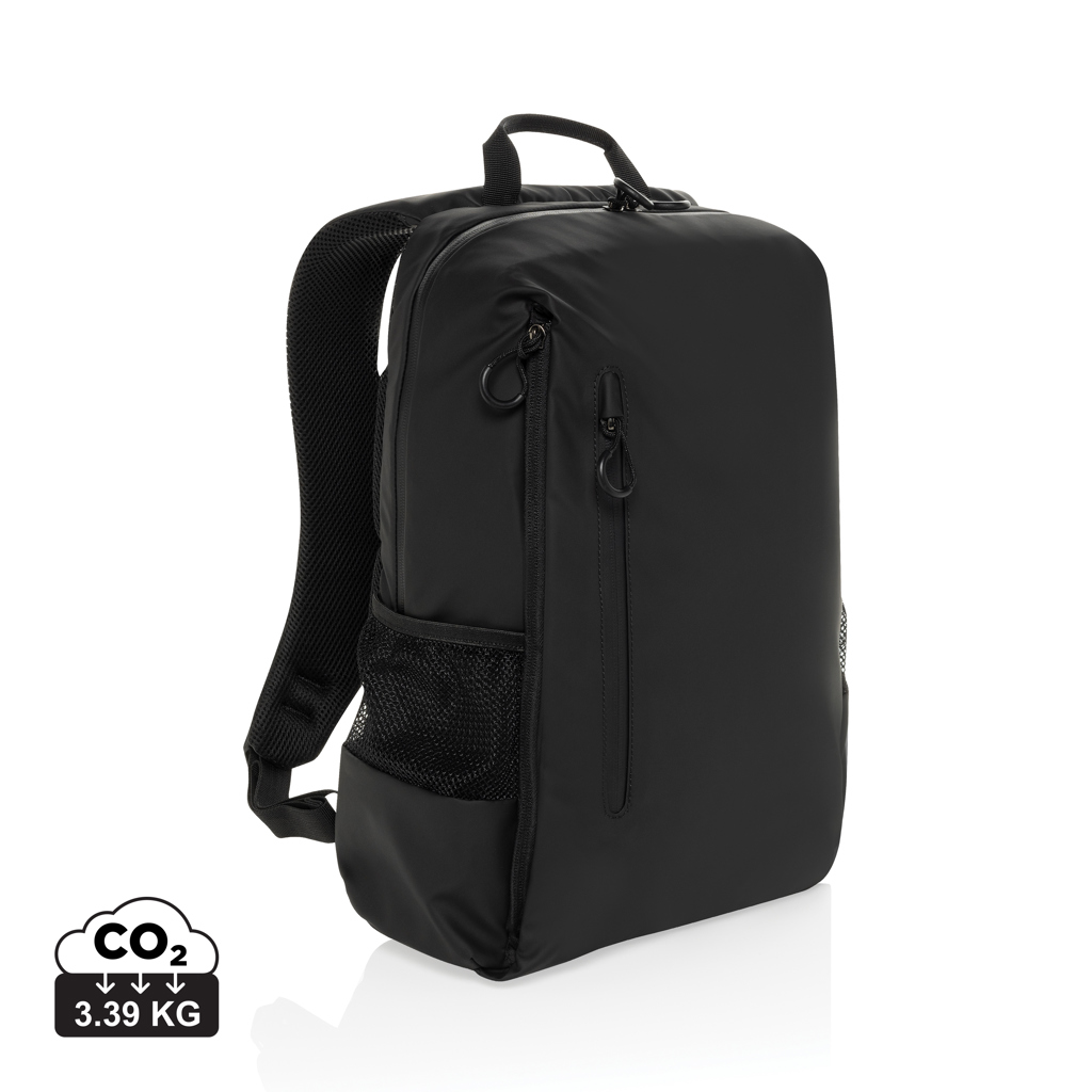 Mochila portátil 15,6" resistente al agua Lima Aware™ RPET - Mochilas Corporativas Personalizadas. Puntokat