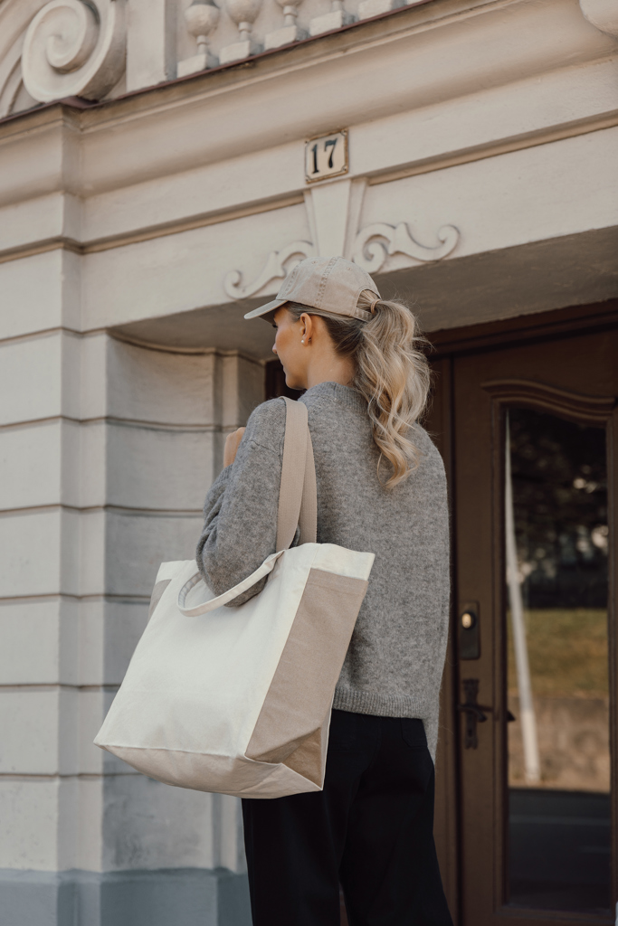 Bolsa de compra BEAU AWARE™ de lona reciclada 400 g/m² - Novedades - Mochilas Corporativas Personalizadas - imagen 7