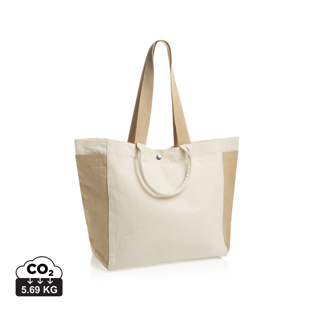Bolsa de compra BEAU AWARE™ de lona reciclada 400 g/m² - Novedades - Mochilas Corporativas Personalizadas