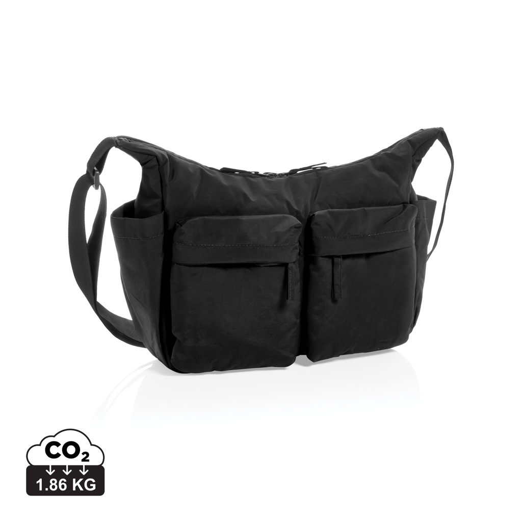 Bolso cruzado acolchado de nailon reciclado KENTO URBAN RCS - Novedades - Mochilas Corporativas Personalizadas