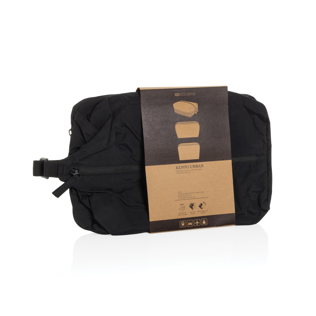 Set cubos organizadores RCS nailon reciclado KENTO URBAN - Viaje - Mochilas Corporativas Personalizadas - imagen 8