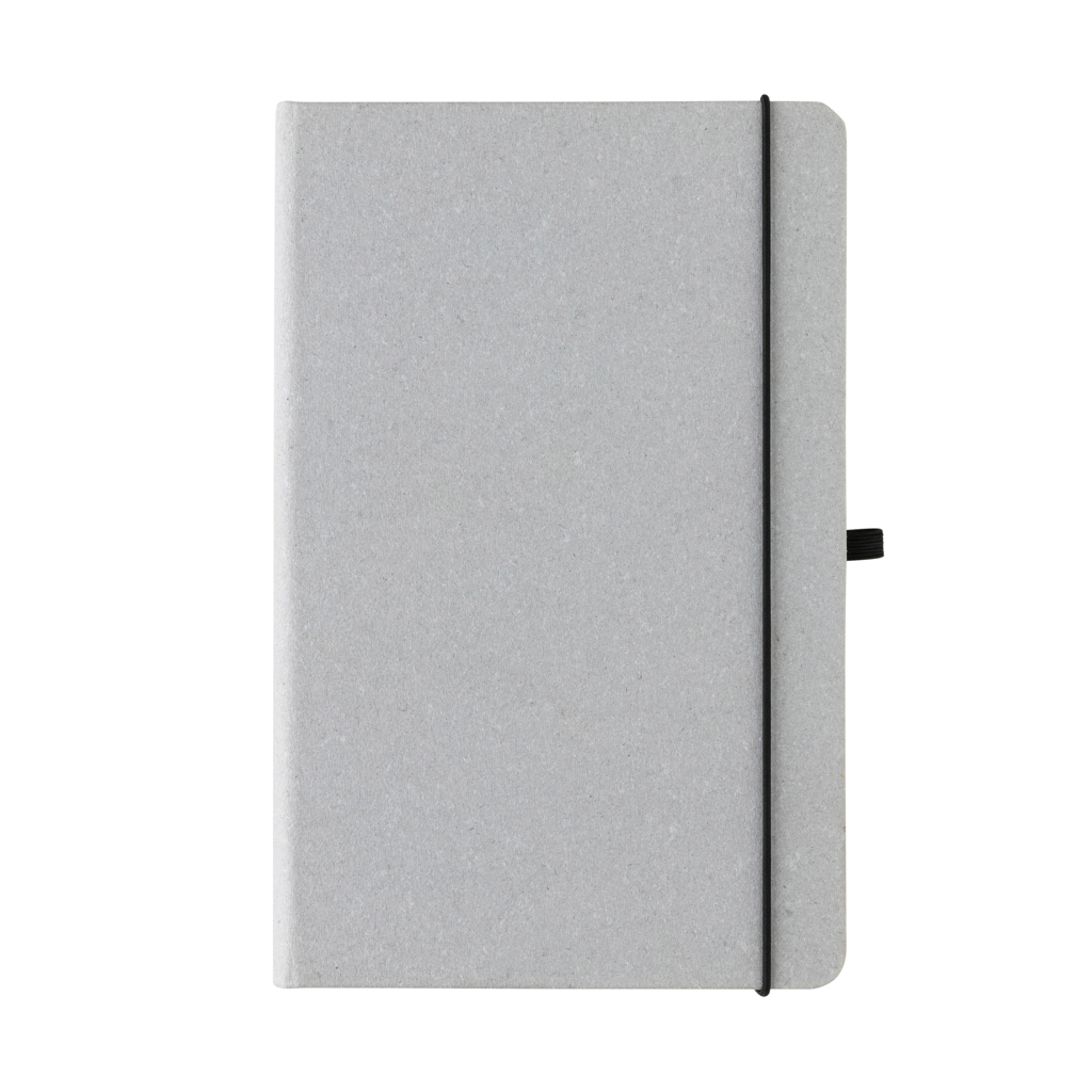 Libreta A5 de cuero reciclado GRS de tapa dura - Oficina - Mochilas Corporativas Personalizadas - imagen 5