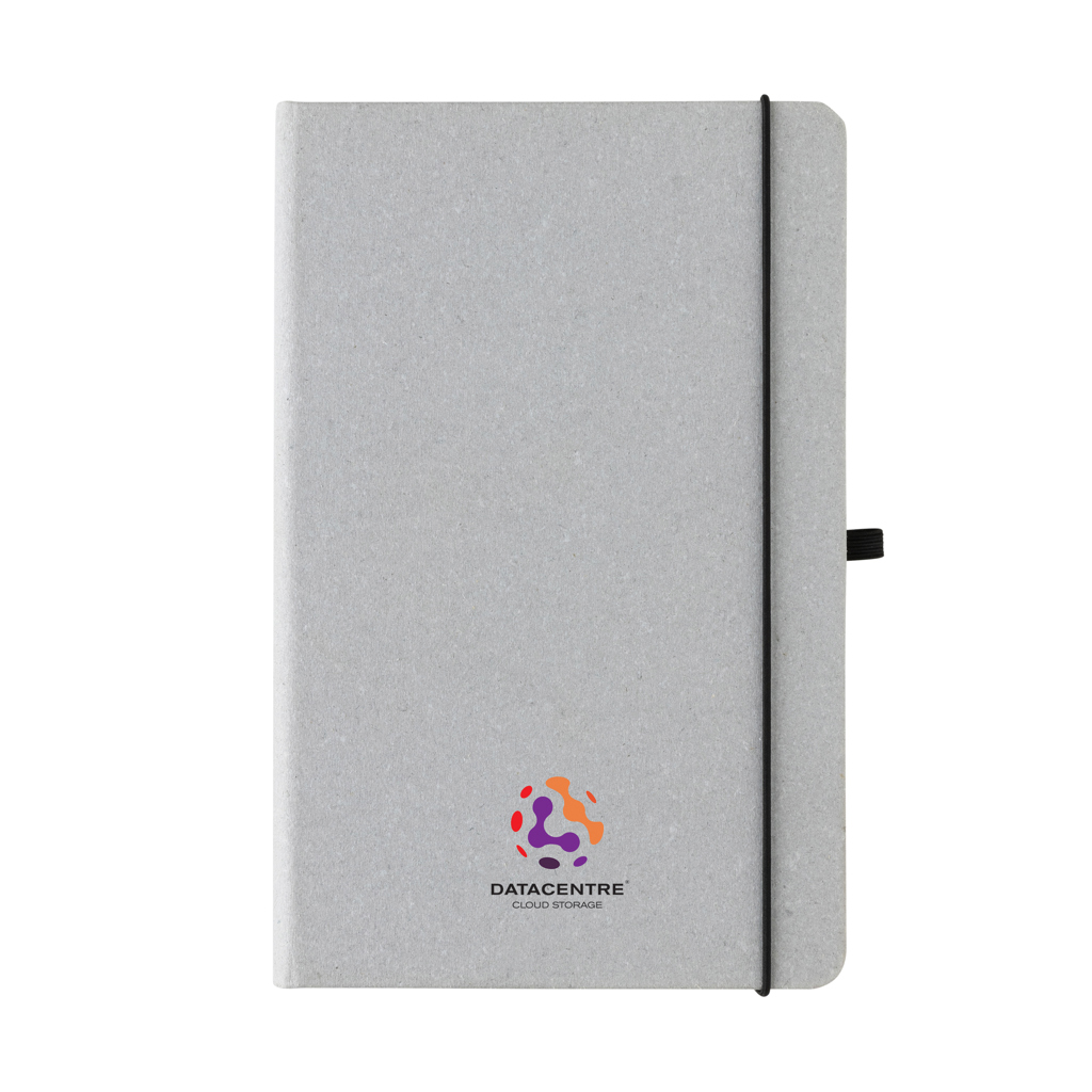 Libreta A5 de cuero reciclado GRS de tapa dura - Oficina - Mochilas Corporativas Personalizadas - imagen 7