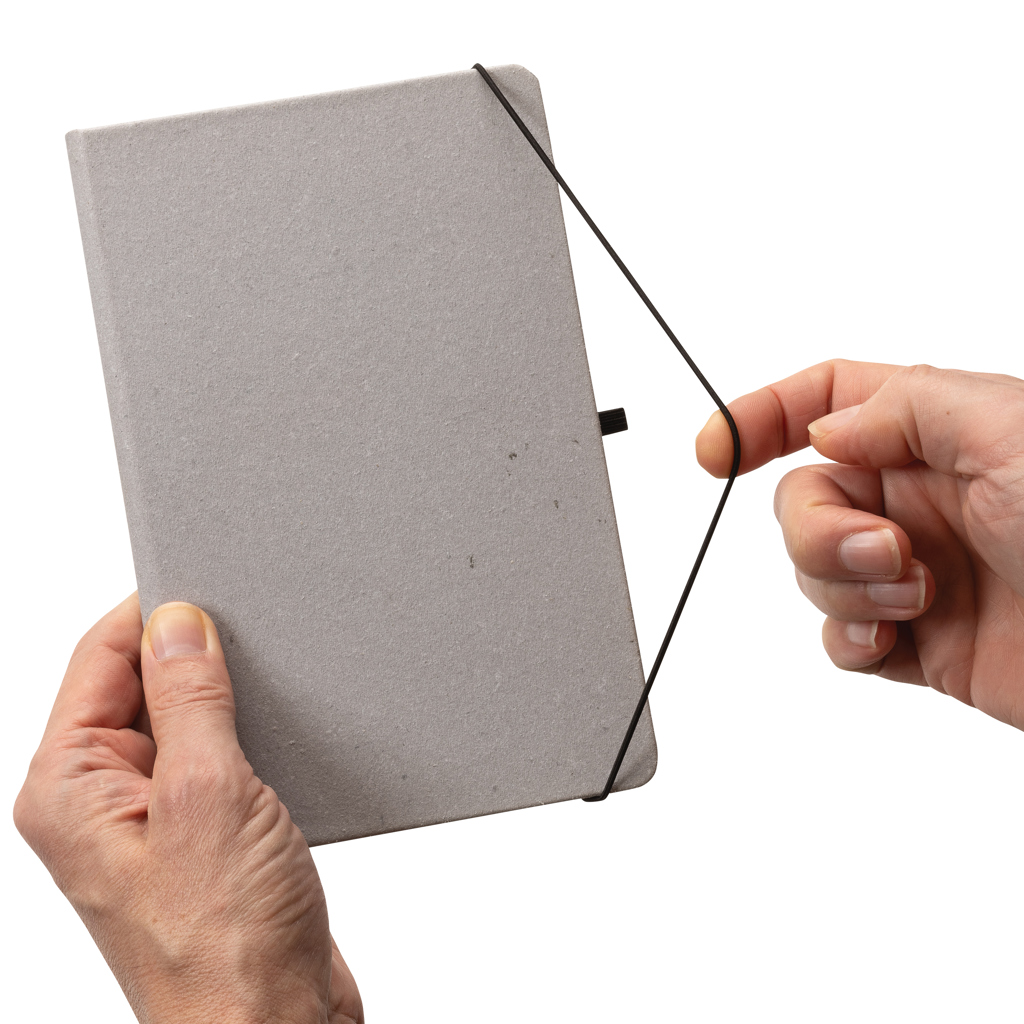 Libreta A5 de cuero reciclado GRS de tapa dura - Oficina - Mochilas Corporativas Personalizadas - imagen 10