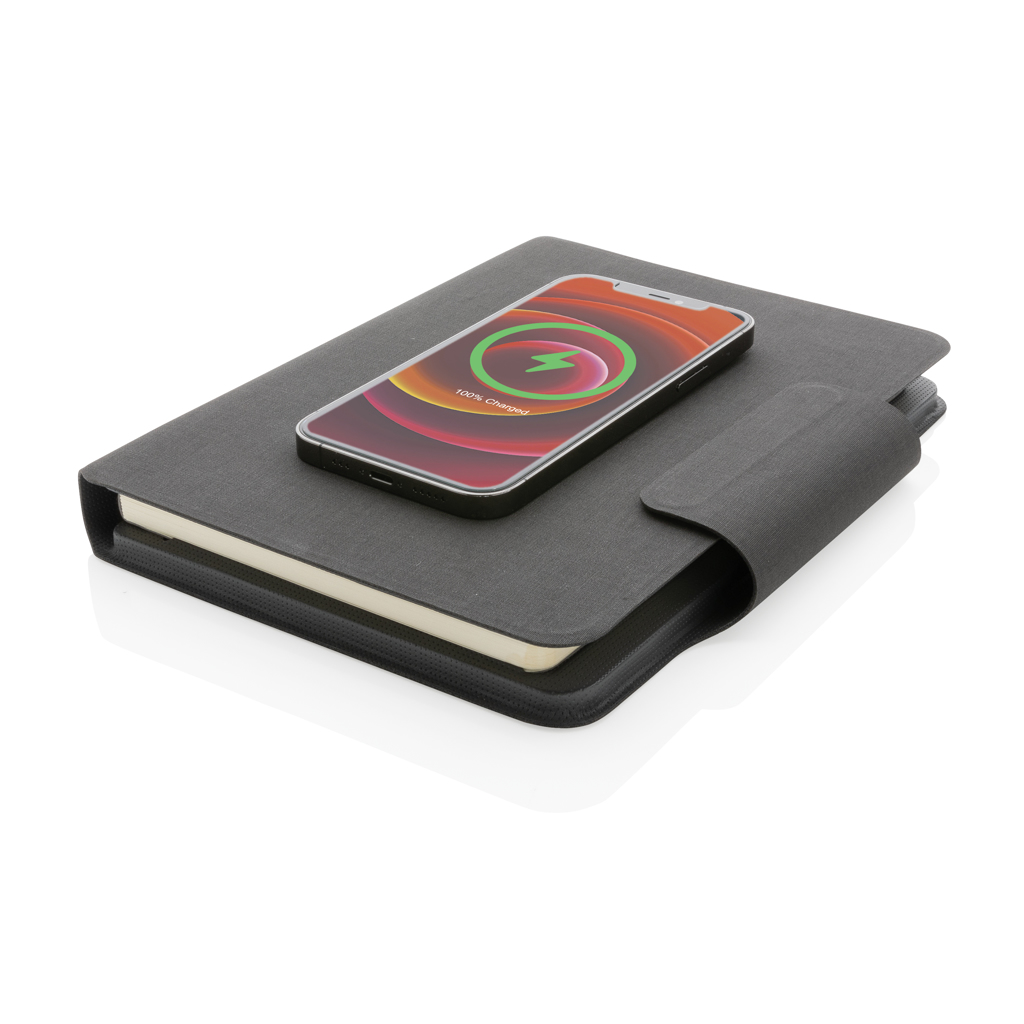 Libreta Artic magnética A5 con carga inalámbrica 10W - Oficina - Mochilas Corporativas Personalizadas - imagen 3