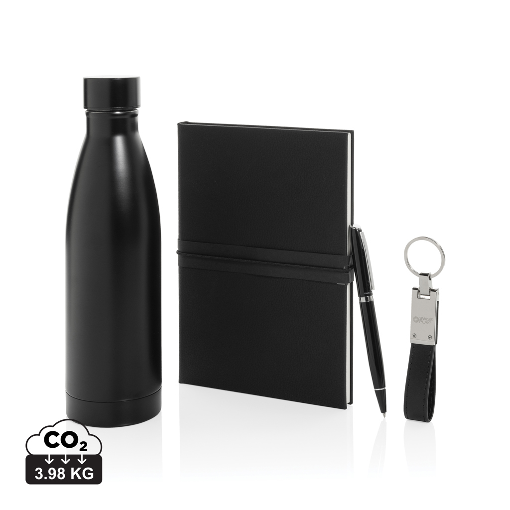 Set regalo business Swiss Peak RCS con botella de agua - Oficina - Mochilas Corporativas Personalizadas