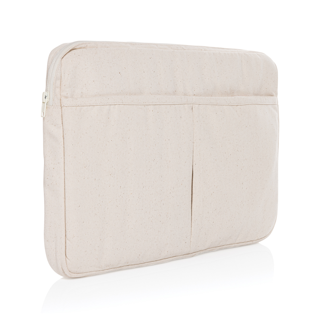 Funda para portátil 15,6"de algodón reciclado Laluka AWARE - Mochilas Corporativas Personalizadas. Puntokat