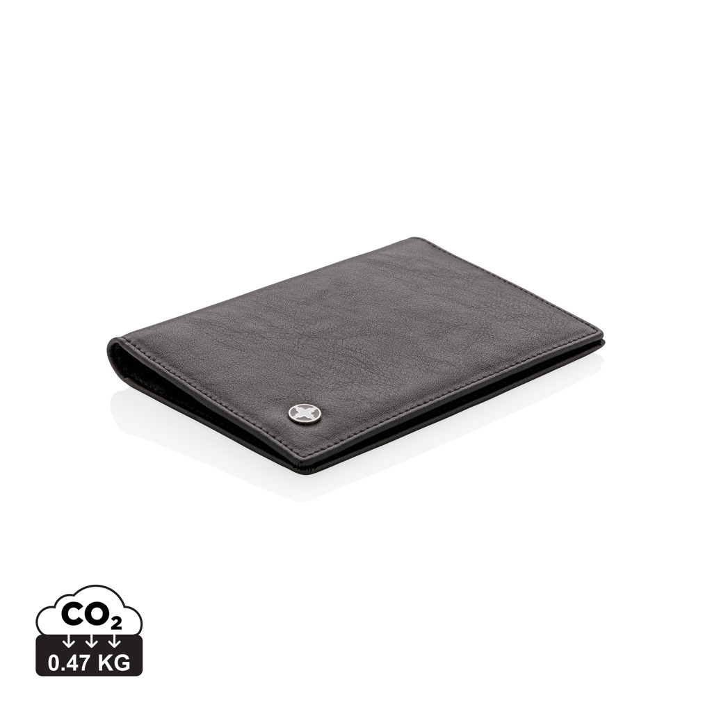 Cartera para pasaporte RFID Swiss Peak anti escáner - Mochilas Corporativas Personalizadas. Puntokat