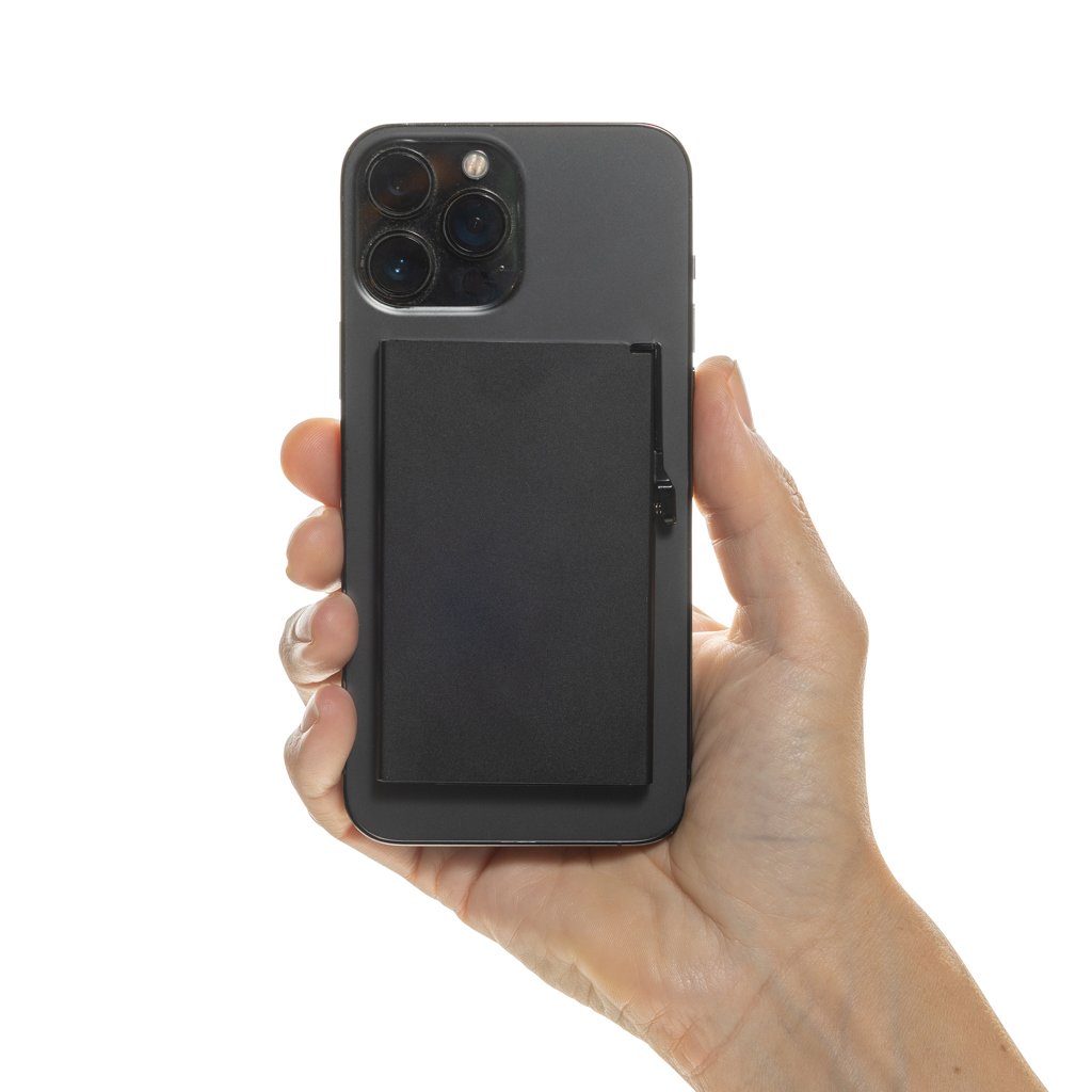 Tarjetero magnético RFID de aluminio para teléfono - Tarjeteros y carteras personalizados - Mochilas corporativas personalizadas - imagen 7