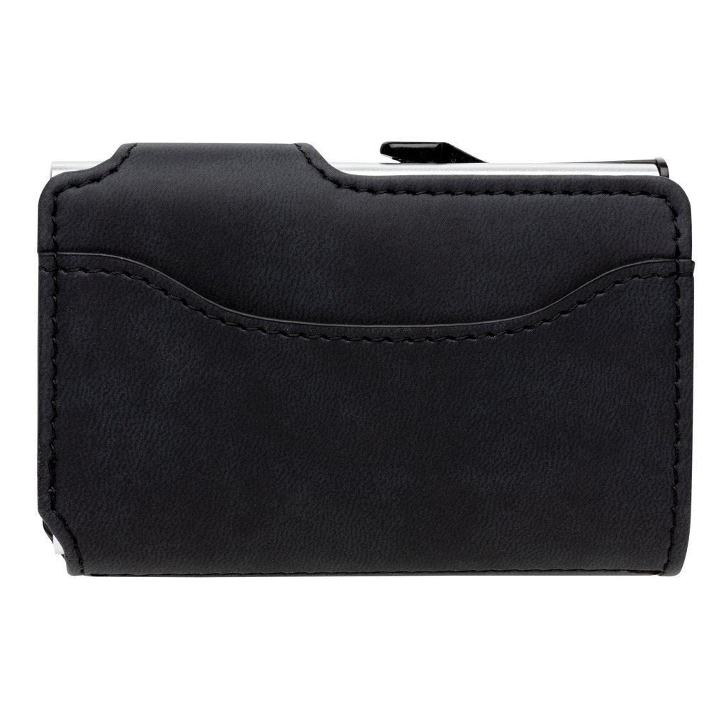Tarjetero RFID aluminio PU con billetera - Tarjeteros y carteras personalizados - Mochilas corporativas personalizadas - imagen 6