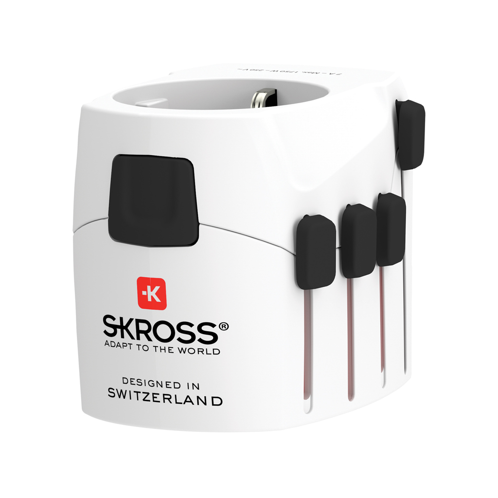 Adaptador de viaje mundial SKROSS Pro de 3 polos - Mochilas Corporativas Personalizadas. Puntokat