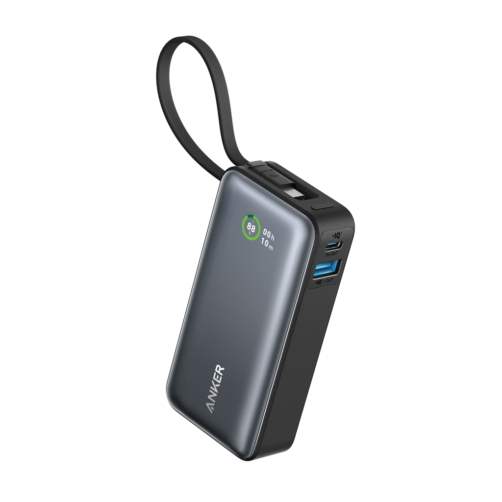 Batería externa Anker Nano 30W con cable USB-C integrado - Viaje - Mochilas Corporativas Personalizadas - vista alternativa