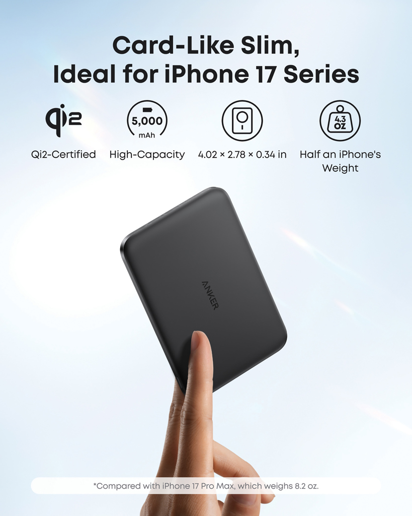 Powerbank inalámbrico Anker Nano15W 5K MagGo Qi 2.0 - Viaje - Mochilas Corporativas Personalizadas - imagen 8