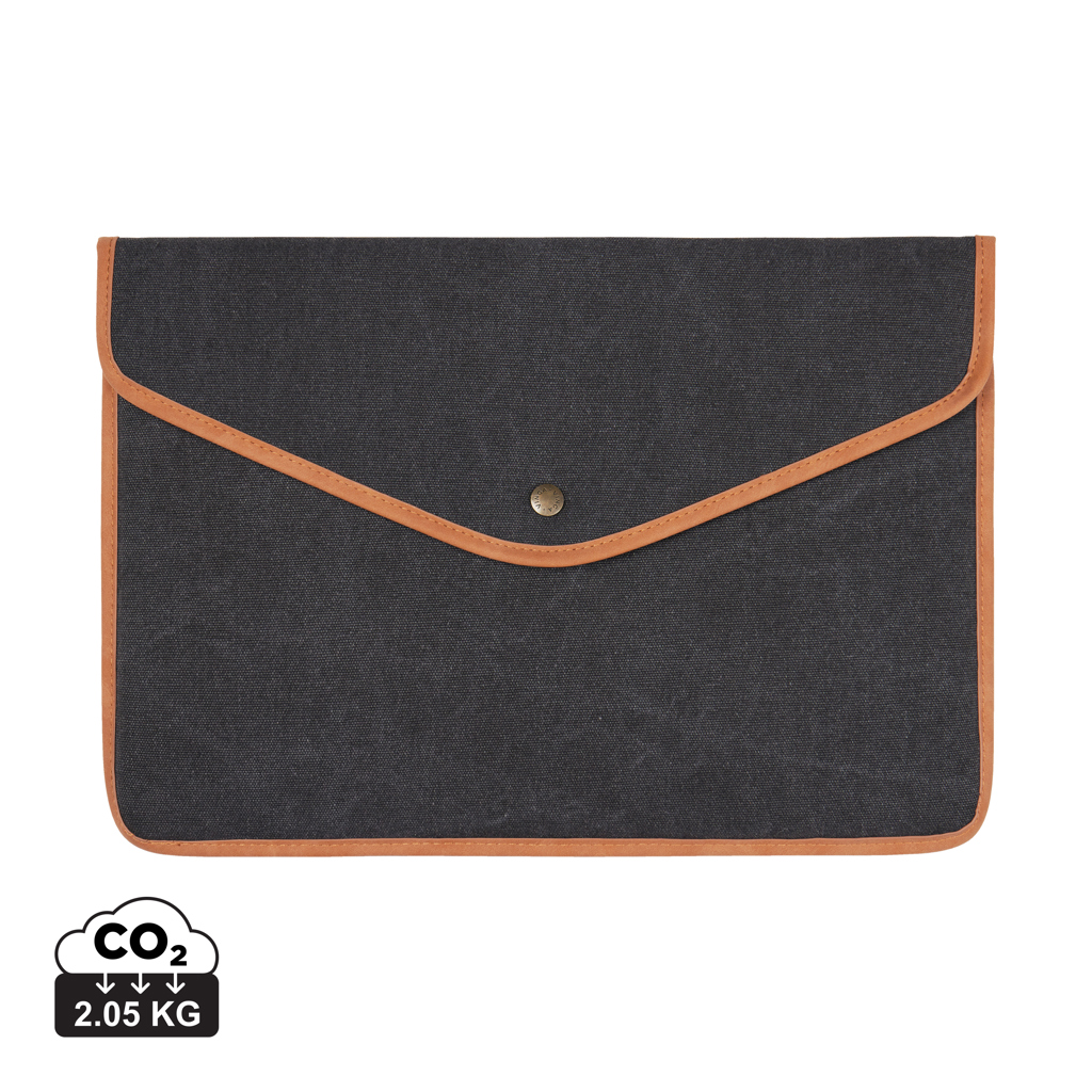 Funda para portátil 16" de lona reciclada VINGA Bosler GRS - Fundas y maletines personalizadas - Mochilas Corporativas Personalizadas