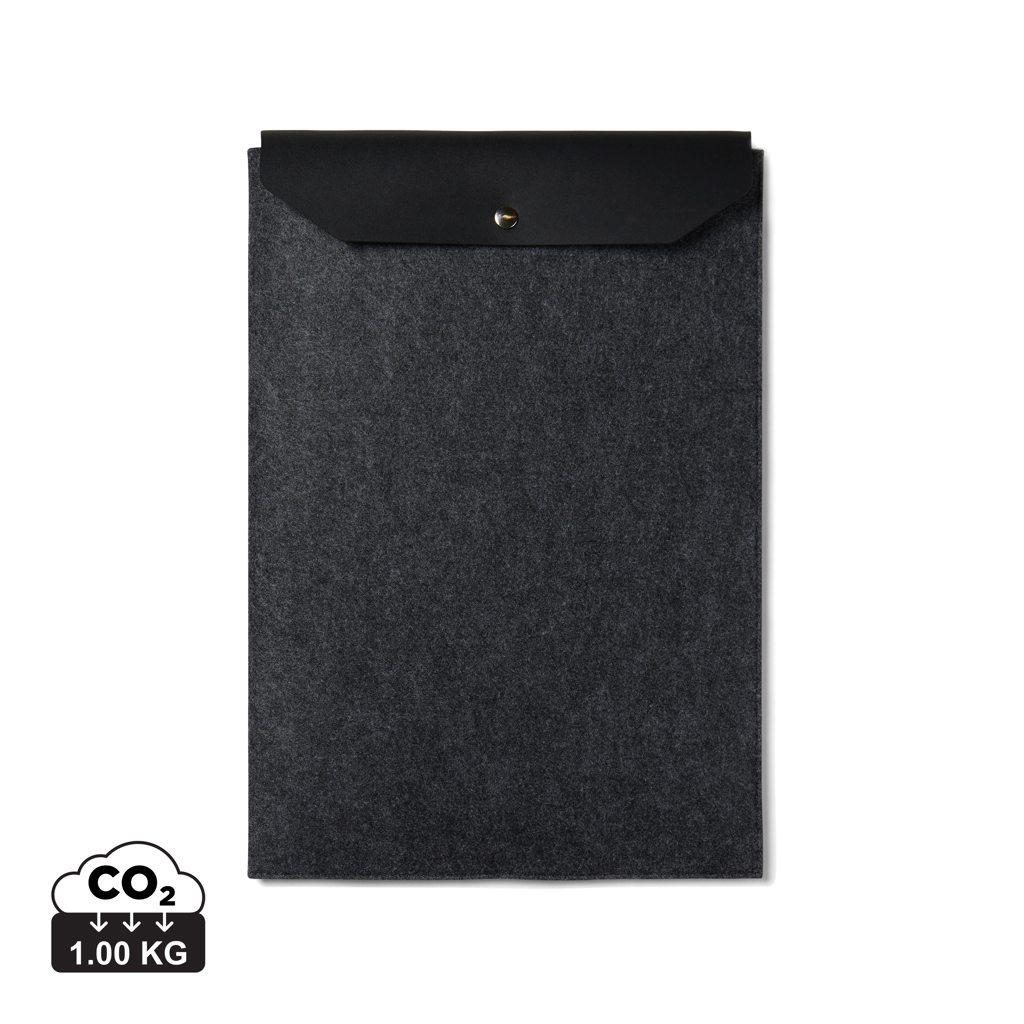 Funda para portátil de 17" de fieltro reciclado VINGA Albo - Mochilas Corporativas Personalizadas. Puntokat