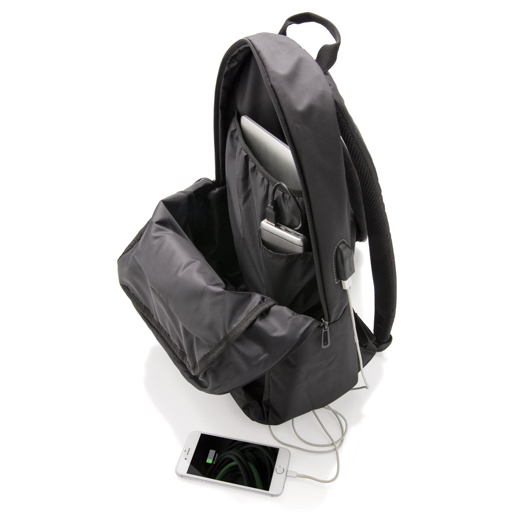 Mochila para portátil con USB - Mochilas personalizadas - Mochilas corporativas personalizadas - imagen 7